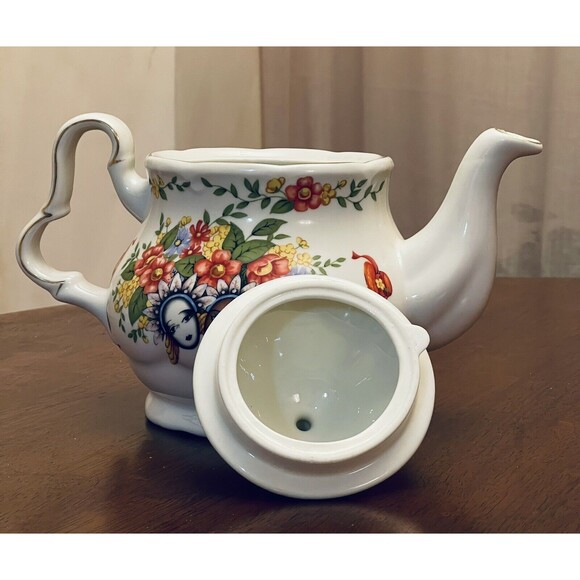 Anthony Mark Hankins Teapot Limited Edition #890 Ceramic Flowers Mask Face Markd - Picture 7 of 12